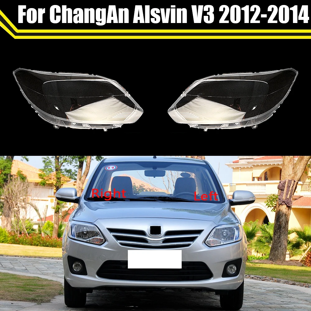 

Front Headlight Cover Headlamp Lampshade Lampcover Head Lamp Light Covers Lens Shell Glass For ChangAn Alsvin V3 2012 2013 2014