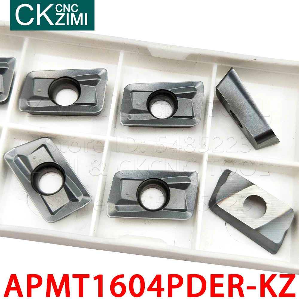 APMT1604PDER-KZ APMT 1604 PDER KZ كربيد إدراج طحن إدراج أدوات رأس طاحن أدوات ماكينة بتحكم رقمي بالكمبيوتر مخرطة معدنية أدوات