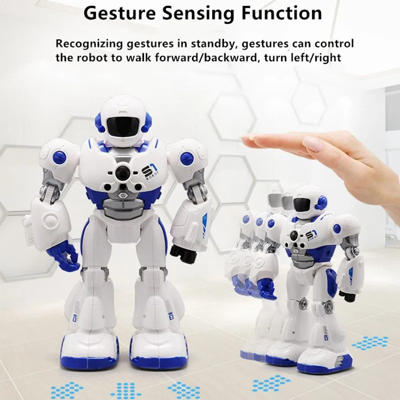 Intelligent Multi-functional Smart RC Robot Dancing and Musical Speak English Programming Walking Story RC Battle Robot Toy Gift