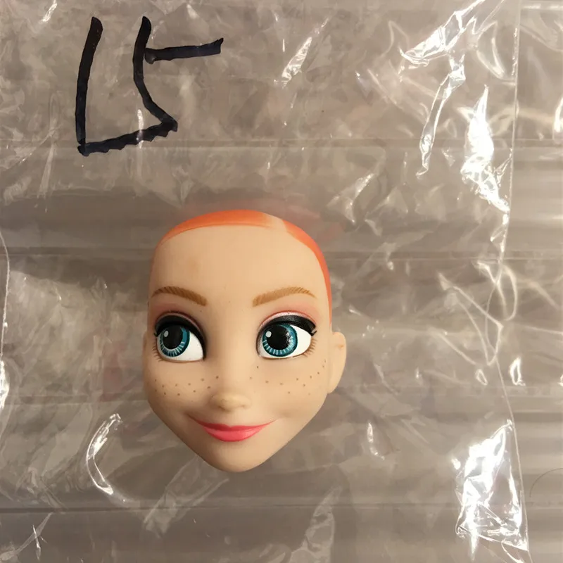Lovely Princess Bald Head DIY Planting Long Soft Hair Doll Head Belle Snow white Baby Girl Favorite Princess Doll Part
