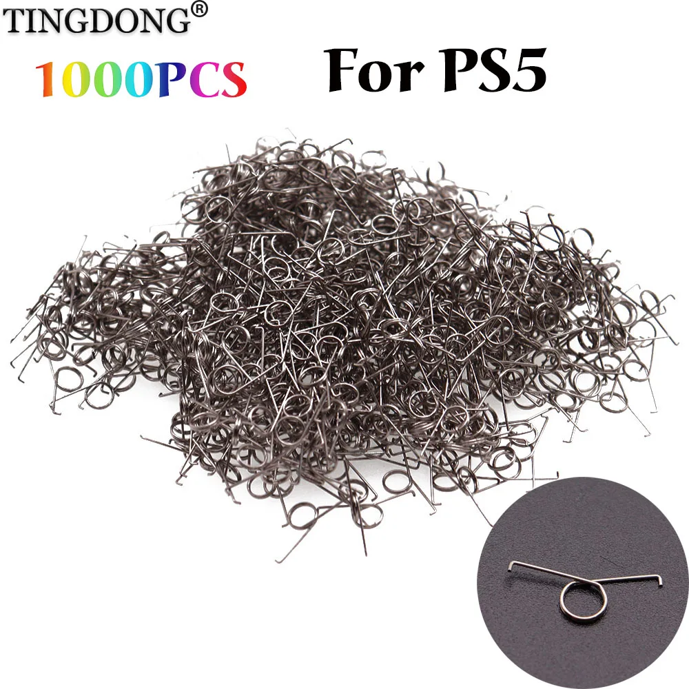 1000PCS Replacement For PS5 R2 L2 Trigger Buttons Springs for Dualshock 5 PS5 DS5 Controller Spring