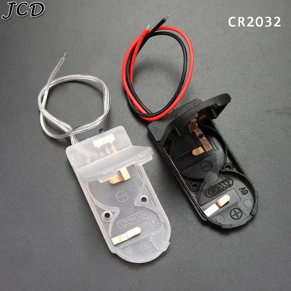 JCD CR2032 Button Coin Cell Battery Socket Holder Case Cover With ON/OFF Switch 3V x2 6V battery Storage Box