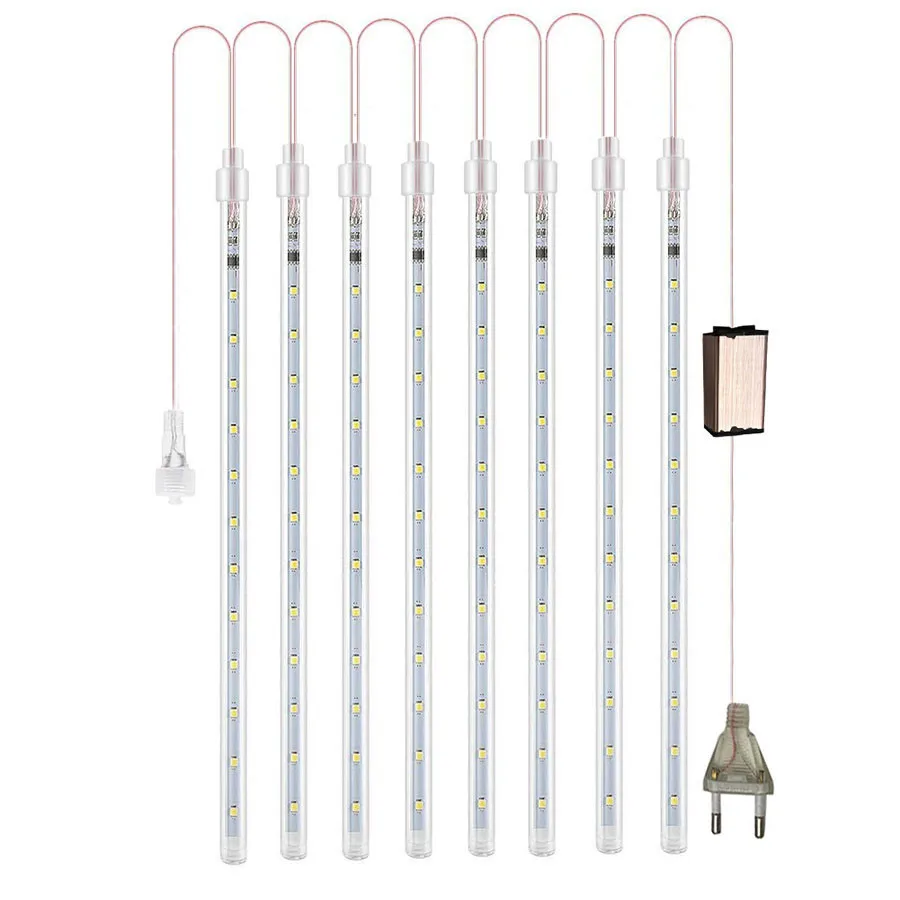 30/50CM Outdoor Waterproof Meteor Shower Rain Light Outdside LED String Light Christmas Snow Falling Raindrop Icicle Light