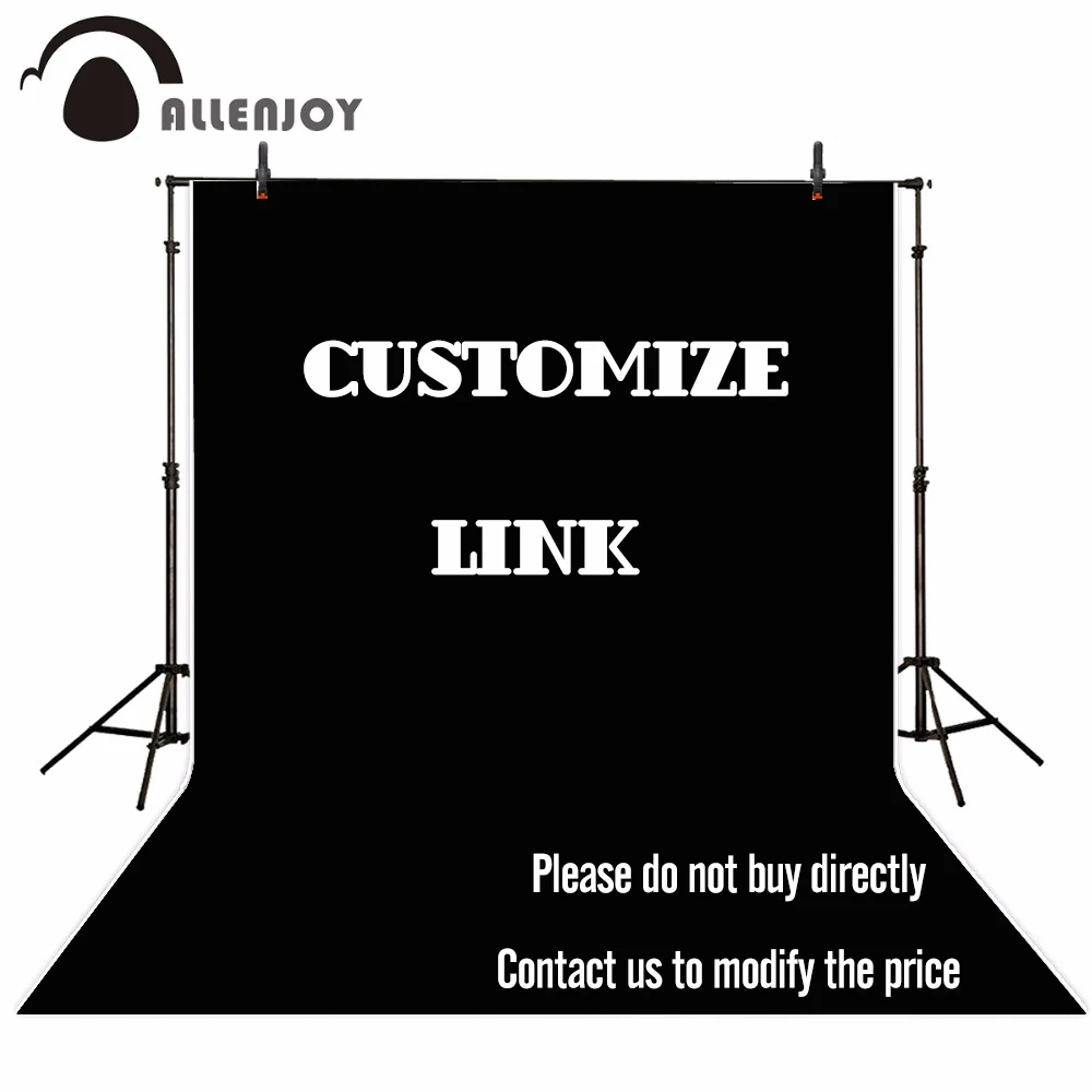 

Allenjoy Customize Party Backdrop Personality Birthday Halloween Christmas Banner Curtain Background Special Link