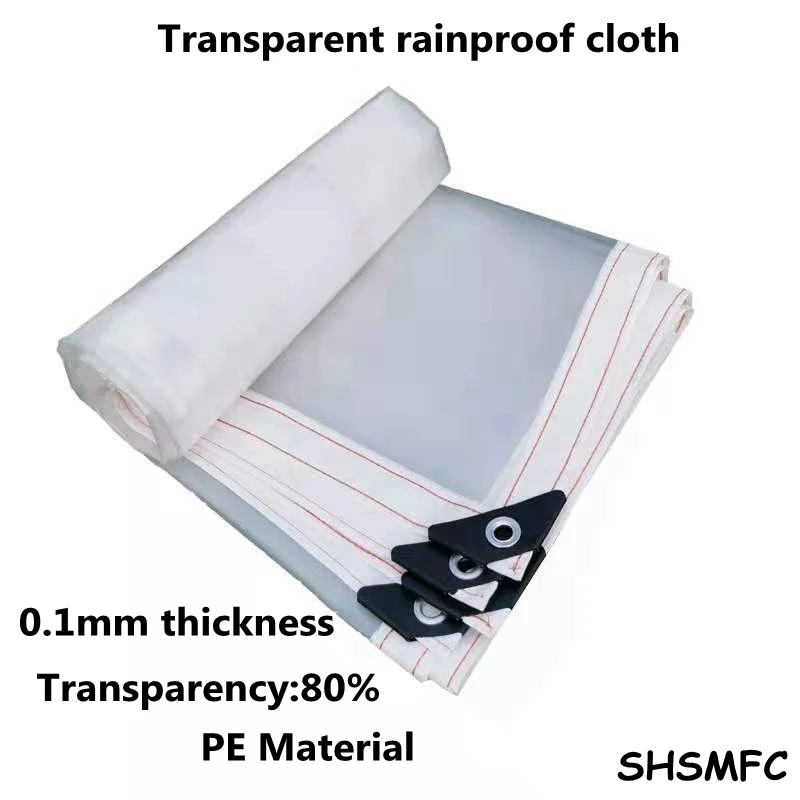 

PE Plastic Transparent Rainproof Cloth Balcony Garden Waterproof Shelter Greenhouse Succulent Plant Keep Warm Awning 0.1mm