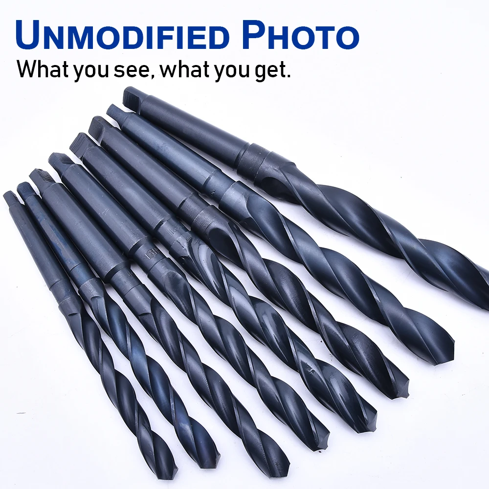 13-23mm HSS Morse Taper Shank Twist Drill Bit Set Black Oxide Hardened Twist Drill Bit For Wood/Metal Hole Cutter Power Tool D30