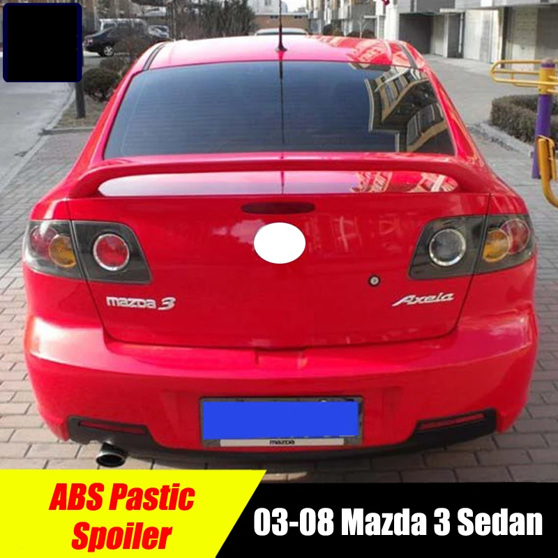 High Quality Primer/Painted Spoiler Wing  For 2003-2008 Mazda 3 M3 Sedan OEM Factory Style