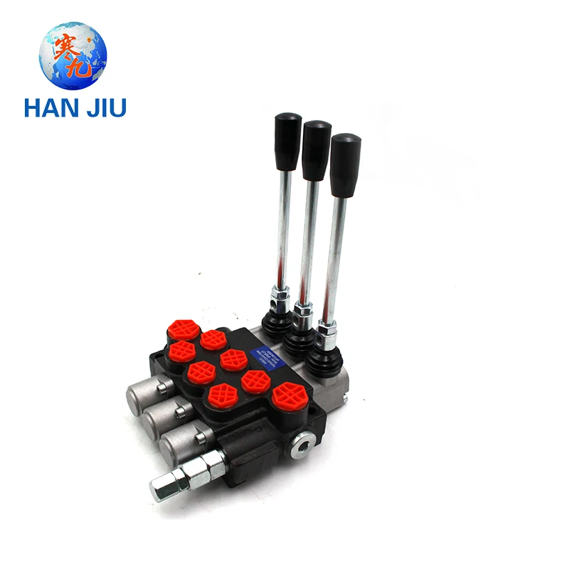 Hydraulic Auger Drilling Hydraulic control valve 40L/Min 3 Spool monoblock valves 3P40