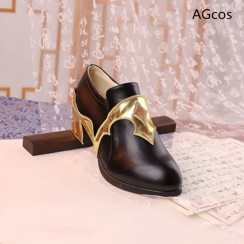 Presale Genshin Impact Xingqiu Cosplay Shoes Game Male Shoes