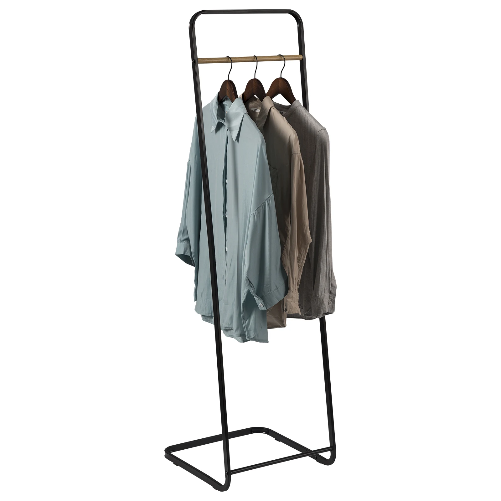 Metal Floor Coat Drying Rack Single Hanging Rails Clothes Rack for Clothes Hanger Bedroom Clothing Organizer Laundry Storage