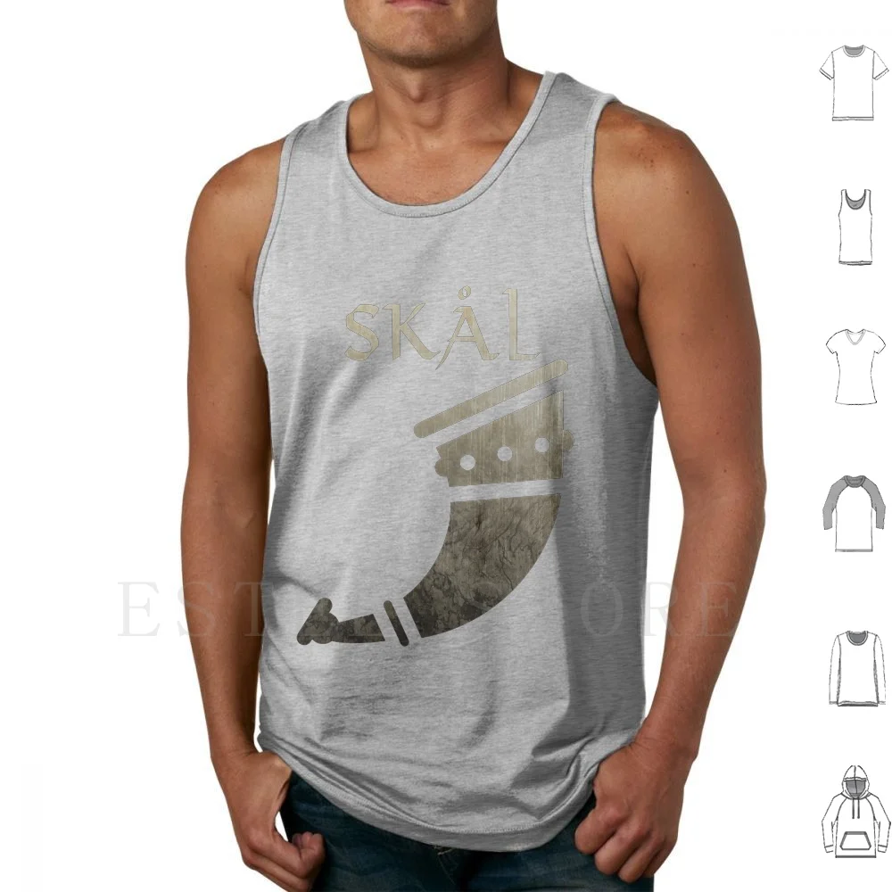 Vikings-Skal Regatas Colete Sem Mangas Vikings Skal Skol Chifre Beer Ragnar Lagertha Odin Dinamarquês Norueguês Sueco Skál