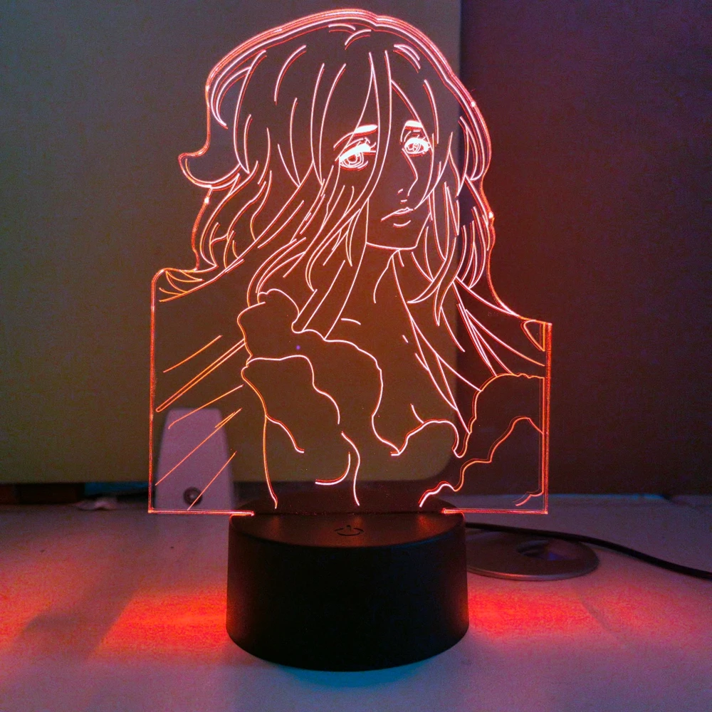 

3d Lamp Anime Attack on Titan Pieck Finger for Bedroom Decor Night Light Kids Birthday Gift Manga Shingeki No Kyojin Lamp