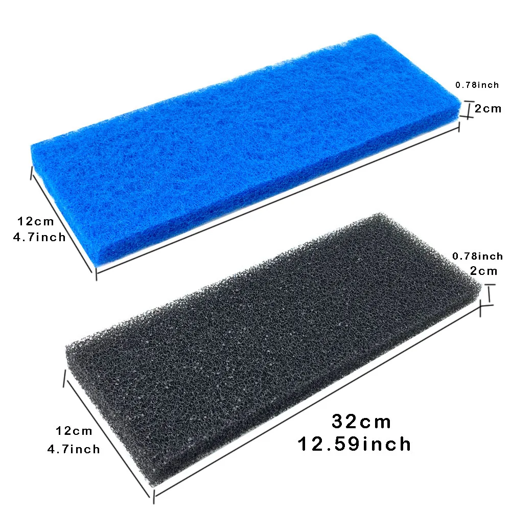 Double-Deck Sponge Filter Aquarium Fish Tank Sponge Aquarium Filter Sponge Reusable Filtration Bio Cotton Aquartic Supplies