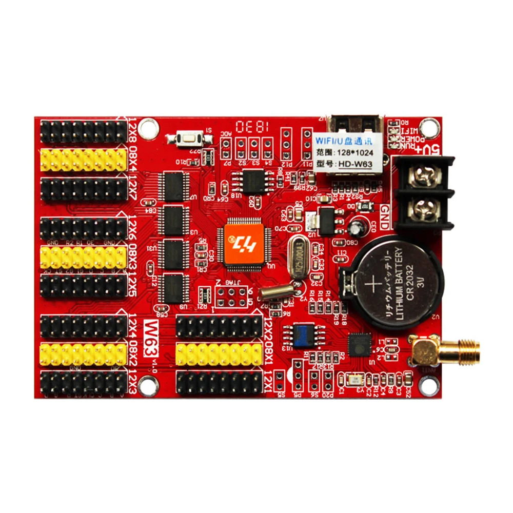 Huidu Asynchronization HD-W63 USB+Wifi & U-Disk Ports Single Color & Dual Color LED Display Controller