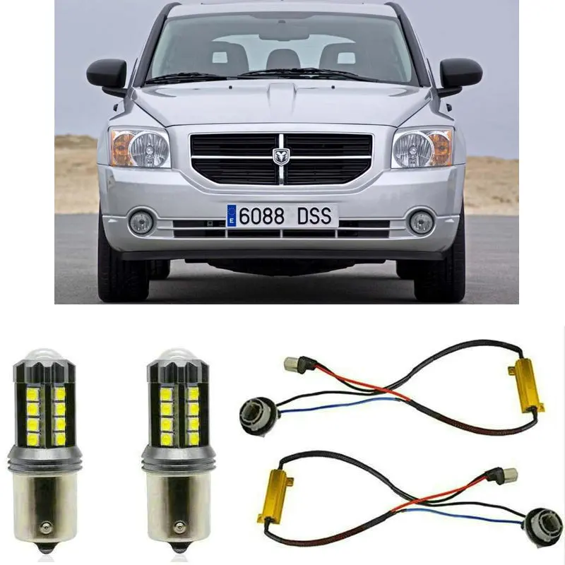 Fog lamps for DODGE CALIBER  2010.7 -  Stop lamp Reverse Back up bulb Front Rear Turn Signal error free 2pc