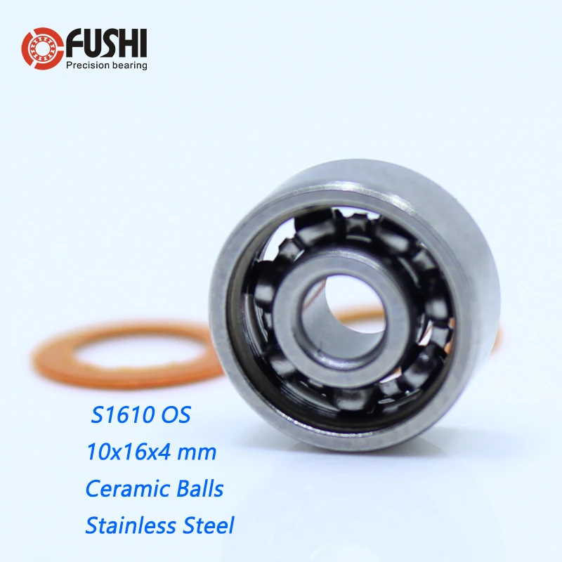 

S1610 2OS Bearing 10x16x4 mm CB ABEC7 Stainless Steel Hybrid Ceramic Bearing DRY Ocean Fishing Reels 1610 Ball Bearings S1610C