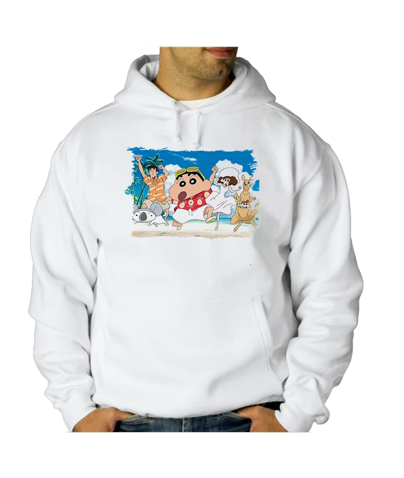 MERCHANDMANIA hoodie SHINCHAN series ANIME kids custom drawings man unisex child polyester tecnica offer