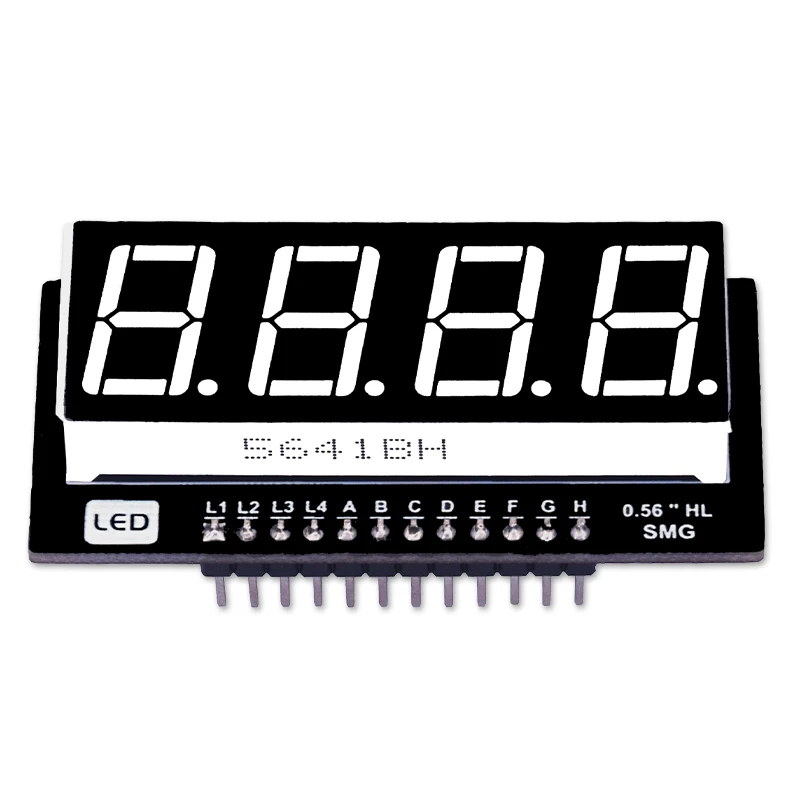 4-Digitดิจิตอลโมดูลหลอด0.36/0.56นิ้วสีแดง/จอแสดงผลสีเขียว