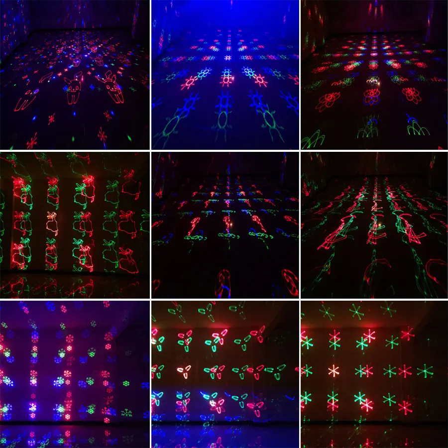 ESHINY 1W/1.5W Animation Patterns Stage Light RGB Laser Beam Holiday DJ Dance Bar Projector DMX Party Lights System Show G8N6