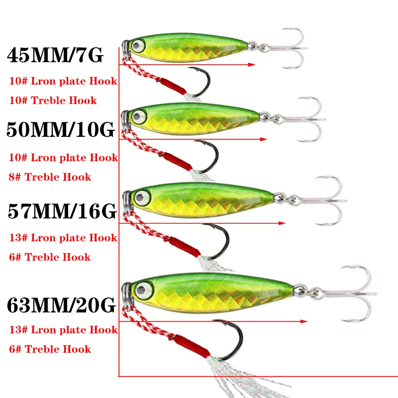 1PCS Micro Metal Jig Shore Casting Jigging Lure 7g 10g 16g 20g Shore Casting Spoon Saltwater Jack Fishing Artificial Bait Tackle