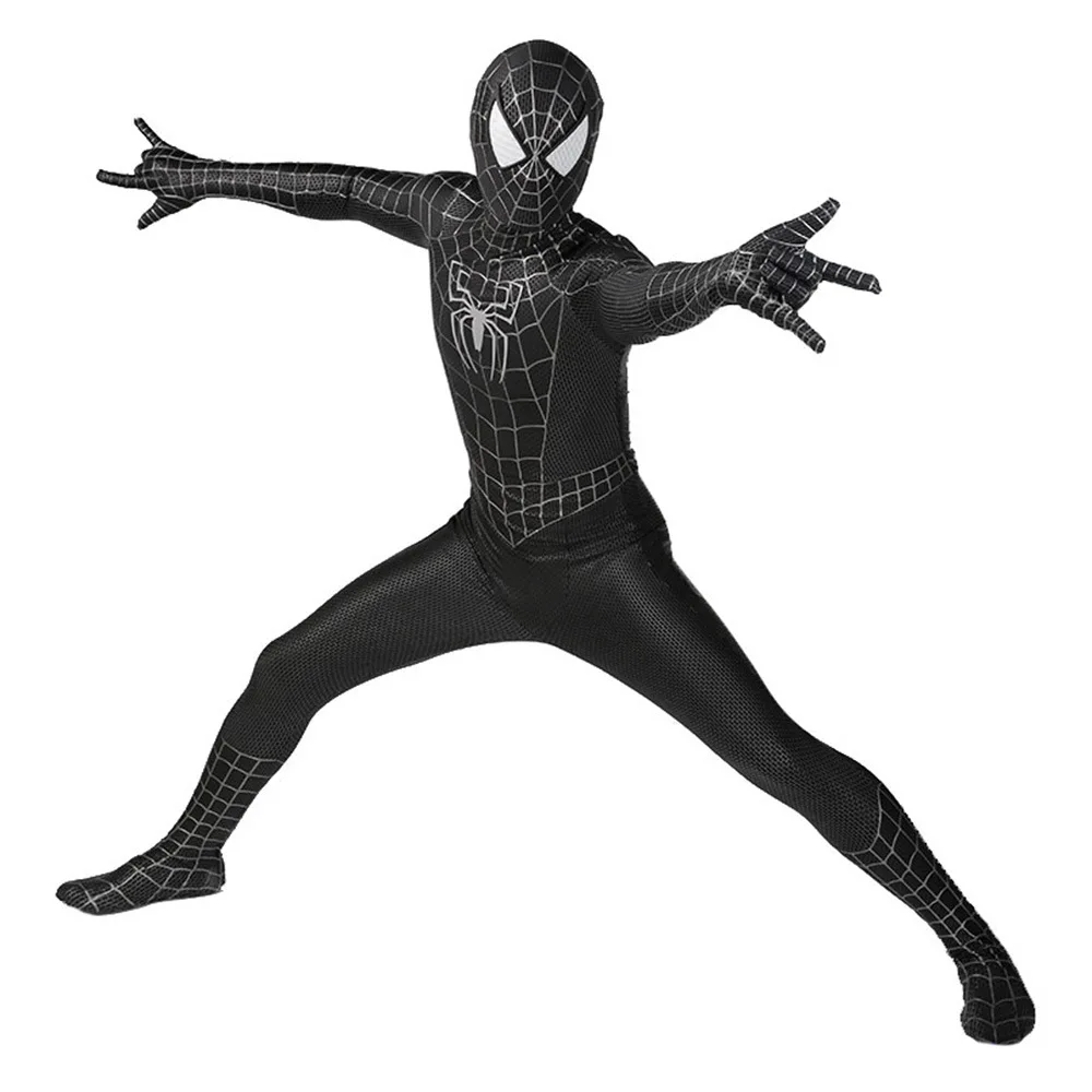 Symiont Black Raimi Spiderman Costume Cosplay body 3D stampato Spandex supereroe Zentai tuta Costume di Halloween body