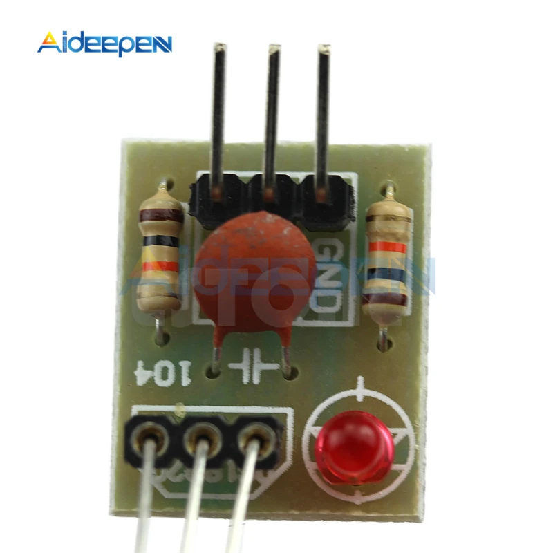 1Pcs 5V Laser Detector Sensor Module Non-modulator Tube Laser Receiver Detect Module High Level Laser Light Detected For Arduino