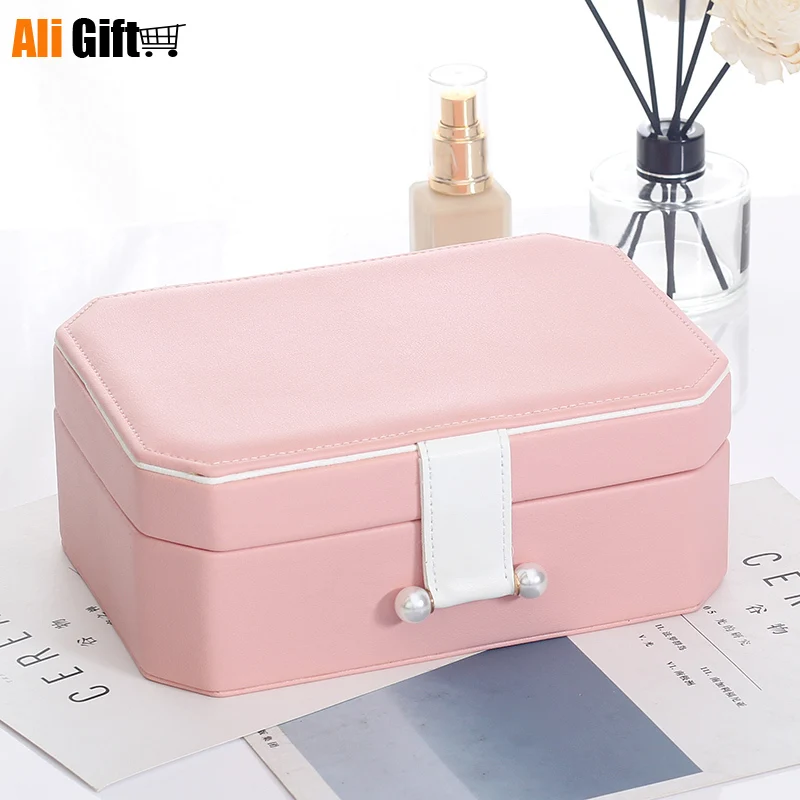 

Simple Jewelry Box Receiving Box Ear Nail Ring Jewelry Necklace Princess European Style Korean Jewelry Family Dressing Case