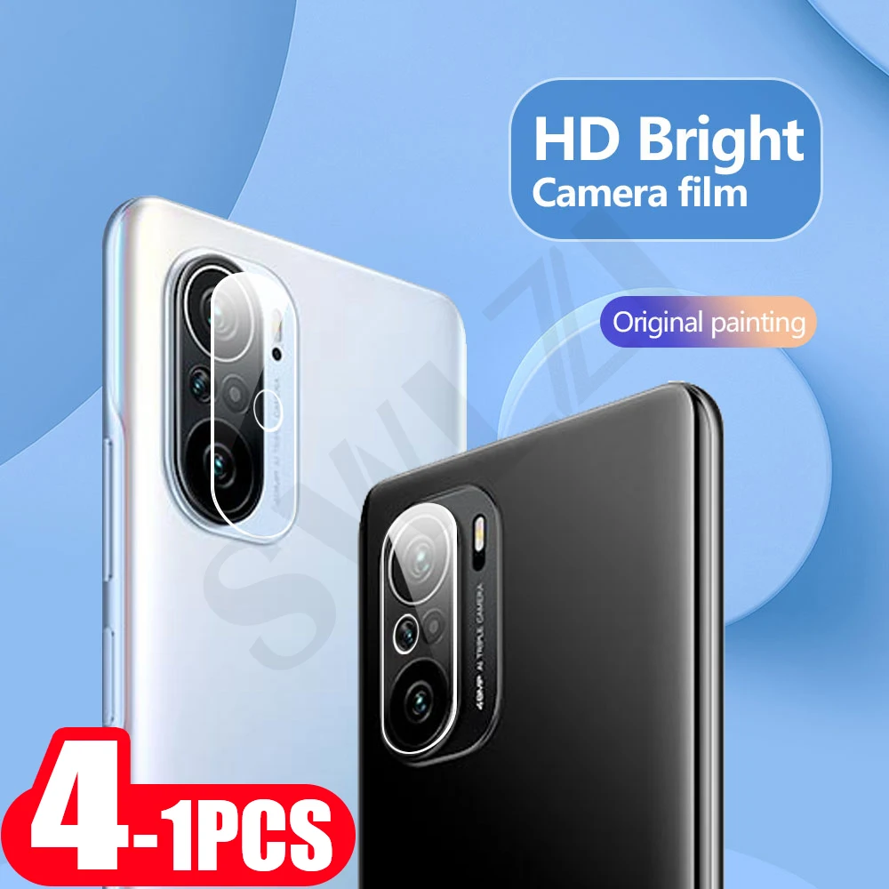 4Pcs 9H film for Xiaomi Mi 11 11X Pro 11i 10 Ultra 10S 10T 9 SE 9T 8 Lite Glass Camera protector screen protector  Camera Lens