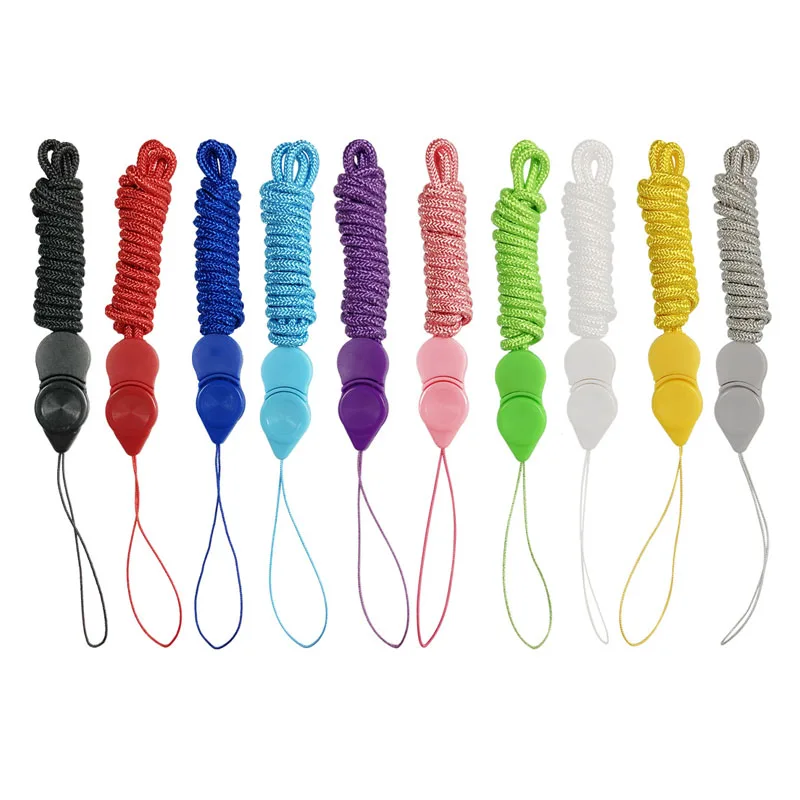 50pcs Mobile phone lanyard detachable rotary buckle two-in-one mobile phone rope ring-shaped woven mobile phone lanyard