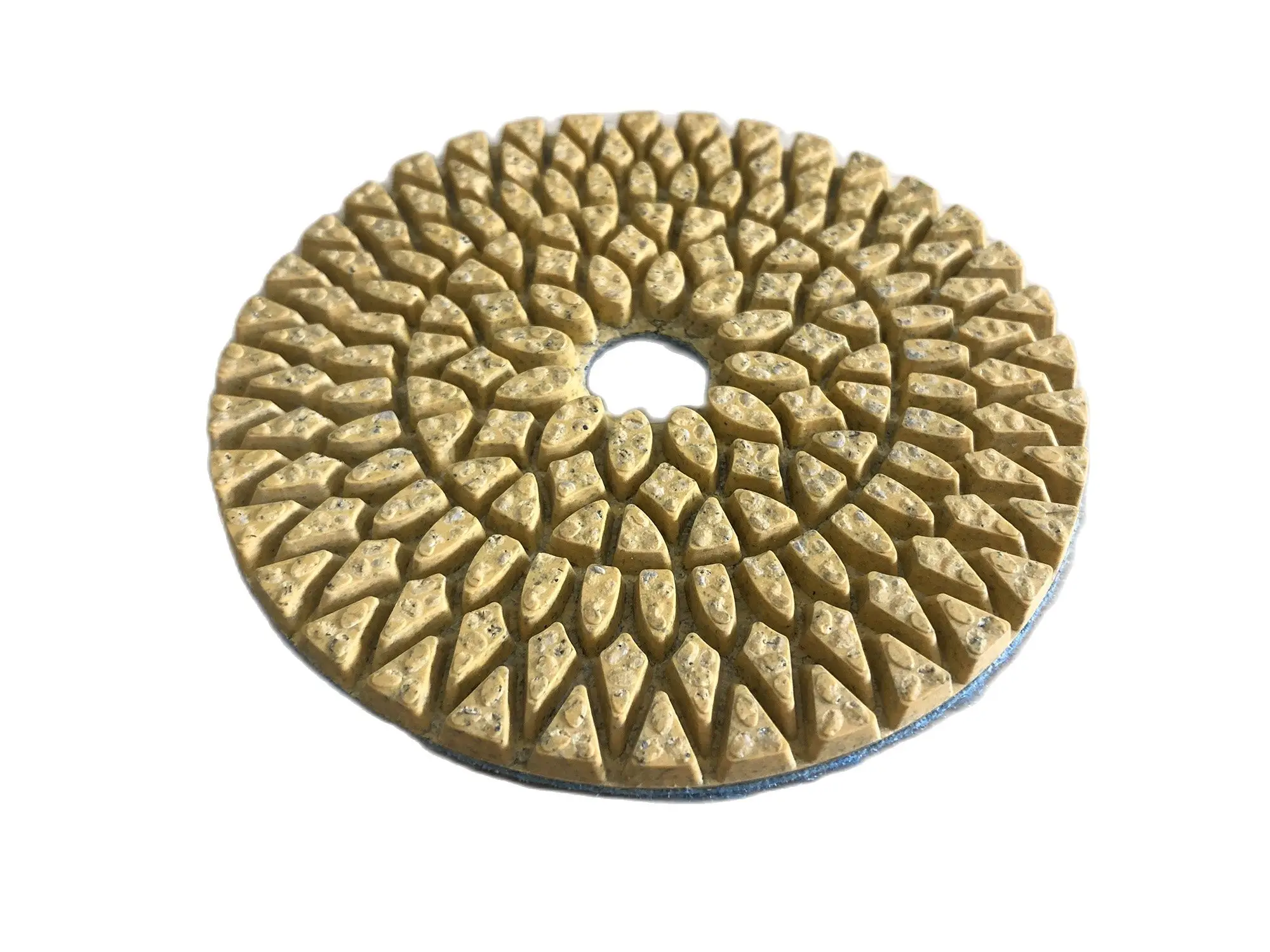 

4 Inch 100MM Yellow Flexible Abrasive Disc Diamond Wet Polishing Pad For Grinding Cleaning Marble Granite Stone Concrete Floor