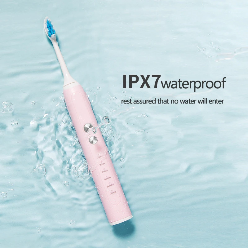 New Rechargeable ElectricToothbrush Intelligent Ultrasonic Cleaner Adult Teeth Waterproof