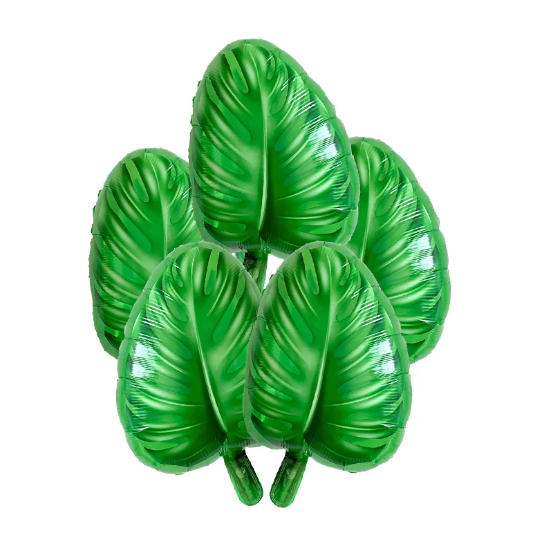 Latex Balloon Green Balloons Green Palm Leaf Safari Party Hawaii Baloons Birthday Wedding Tropical Dinosaur Animal Wild Party