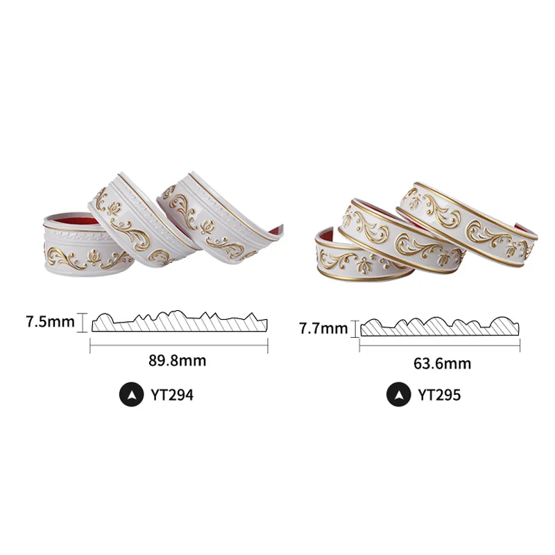 European Style Ceiling Line Self-adhesive Skirting Pvc Soft Line TV Background Wall Modeling Decorative Frame Line