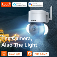 INQMEGA 5MP HD TUYA WIFI Camera Dual Intelligent Warm Light Lamp Day and Night Full-color Two-way Voice Humanoid Detection CCYV