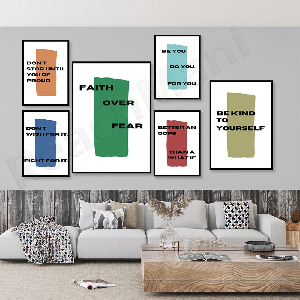 Fight for it, life is short, until you feel proud. Quote positive affirmations, bedroom or office wall art quotes, inspirational