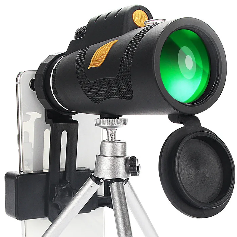 12x50 Telescope Powerful Monocular Spyglass With Zoom Night Vision Professional Suitable For Hiking Camping Tourism Waterproof