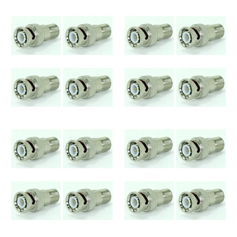 

20pcs/lot BNC Male to F Female Connector BNC Plug to F Type Female Jack Socket Adapter RF Coaxial Connector for CCTV Camera