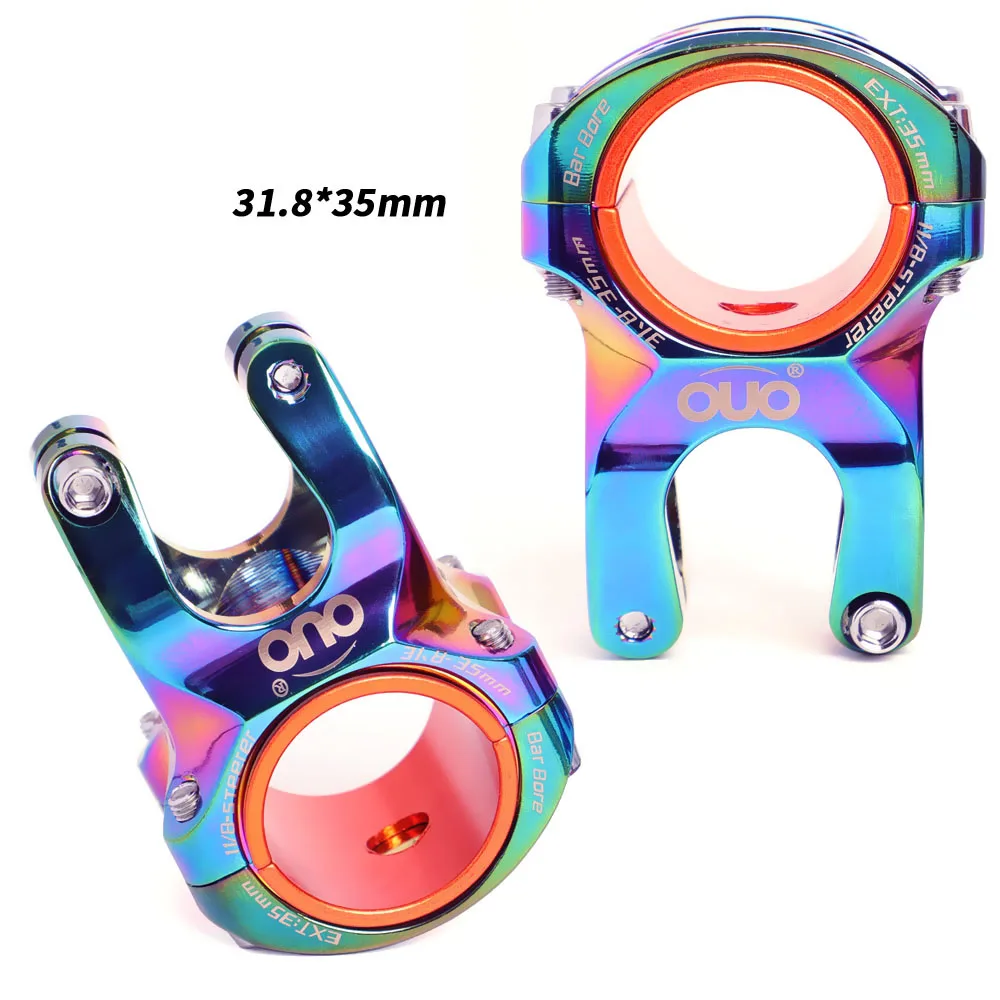 OUO الجبلية دراجة الجذعية دراجة المقود الجذعية 31.8/35 مللي متر CNC الجذعية دراجة 0 درجة 35/50 مللي متر طول مقود الناهض إندورو