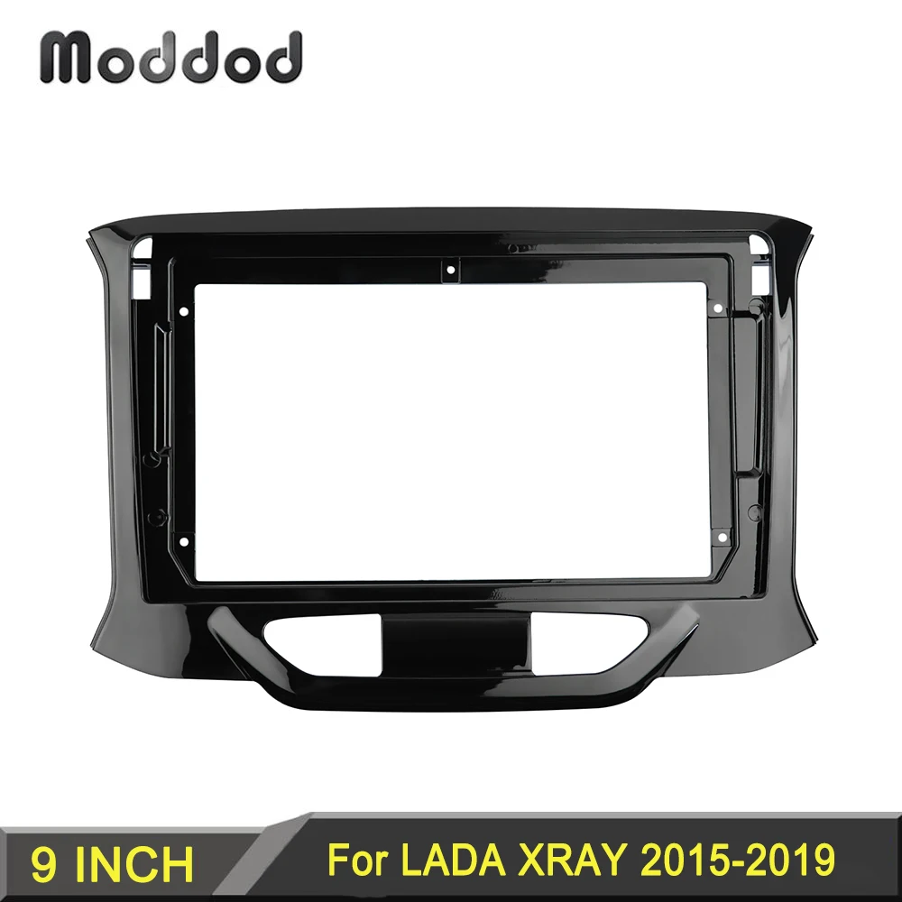 

Double 2 Din Fascia Fit for LADA XRAY 2015-2019 Car Radio Frame 9 Inch Stereo Panel Audio Dash Installation Trim kit Frame