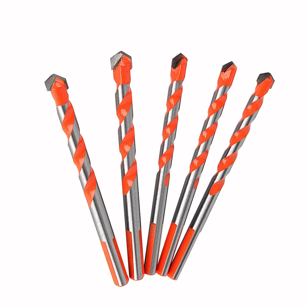 Juego de brocas triangulares multifuncionales para azulejos, ladrillo, vidrio, plástico, madera, piedra, 3-12mm