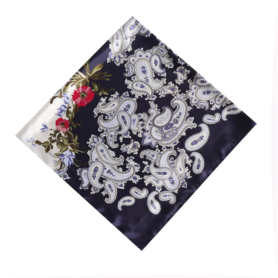 Brand Multicolor Bandanna Winter Silk Scarf Women Neckerchief Female Paisley Kerchief Fashion Scarves Handkerchief For Ladies