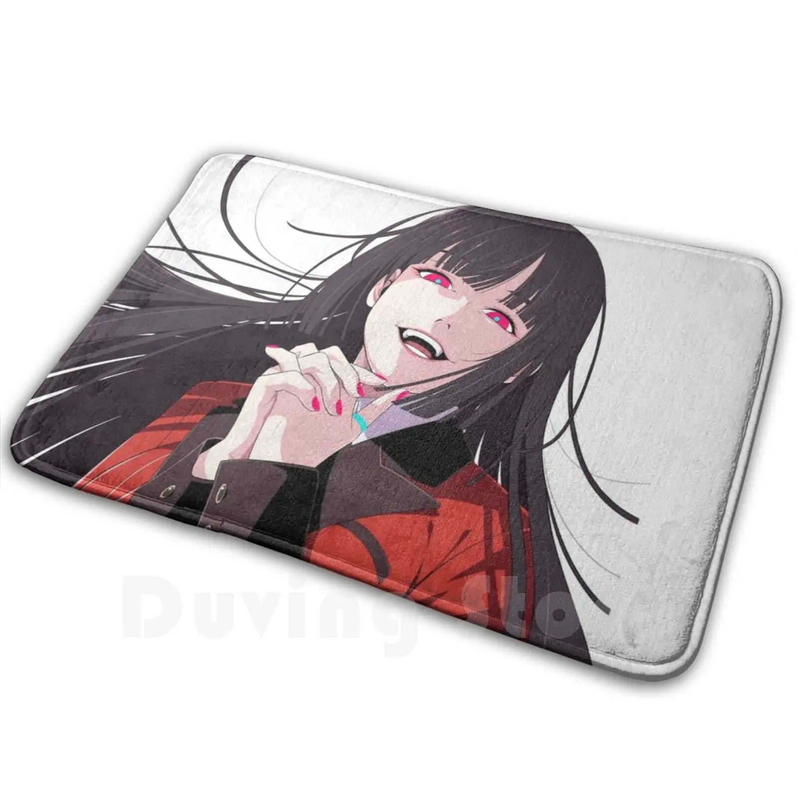 Yumeko Gambling School Carpet Carpet Mat Rug Cushion Yumeko Jabami Gambling School Anime Netflix Yandere Tsundere Waifu