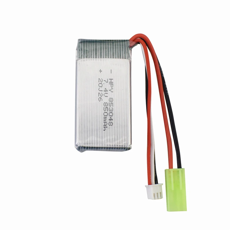 Batteria lipo da 7,4 V 850 mAh per 9300 9301E 9302E 9303E 9034E 9305E 2.4G 1:18 Telecomando 4WD Auto RC fuoristrada ad alta velocità