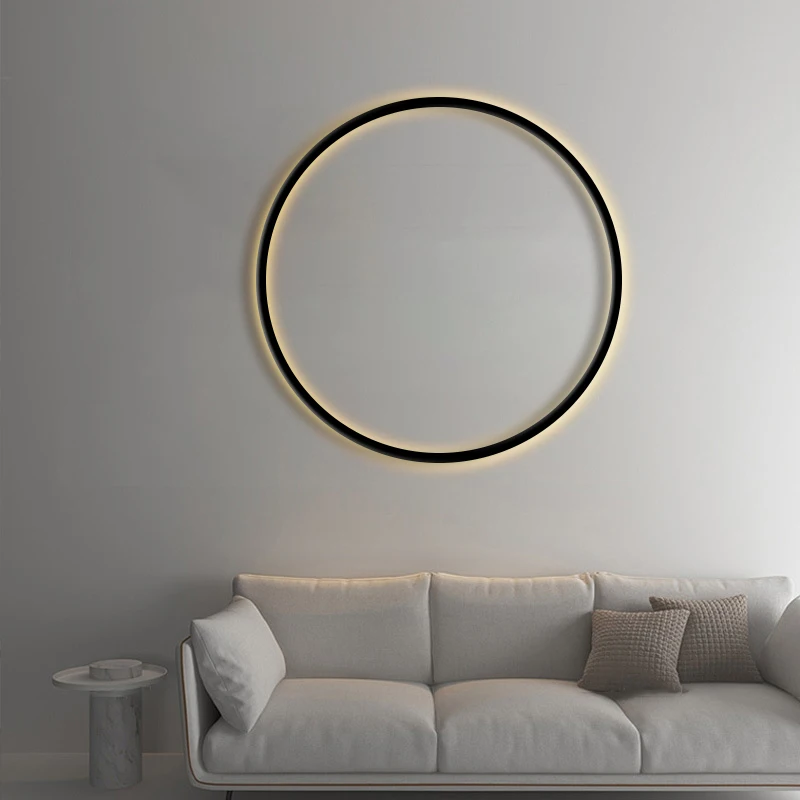 

Ring Led Wall Light Nordic Minimalist Round Wall Lamp for Living Room Bedroom Home Decor Lighting Fixture