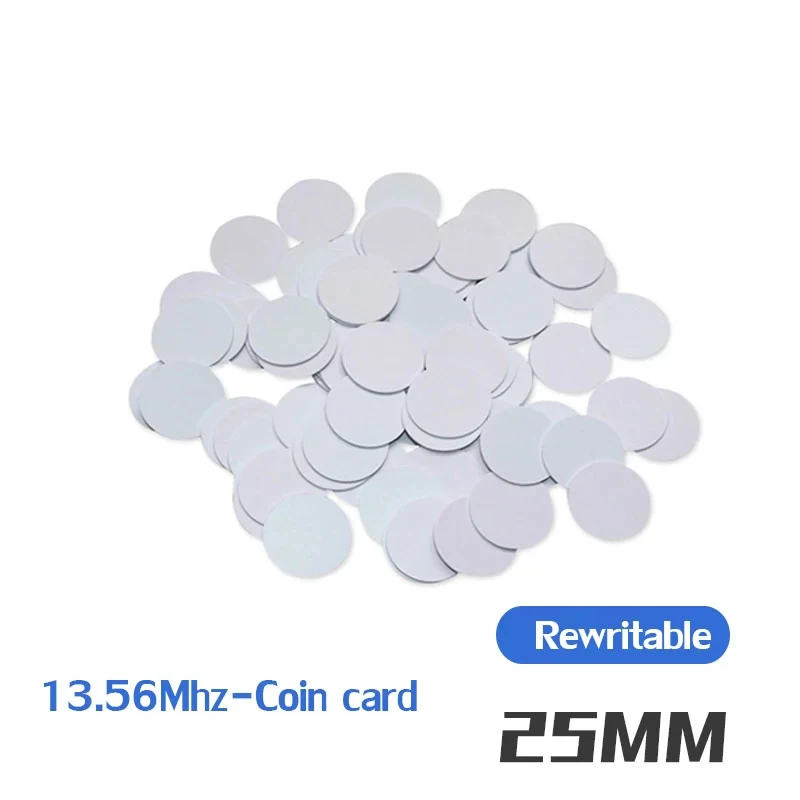 5/10 NFC S50 coin TAG key 13,56 MHz F08 universal tag RFID token patrol tag UID 0 sector puede ser cambiado