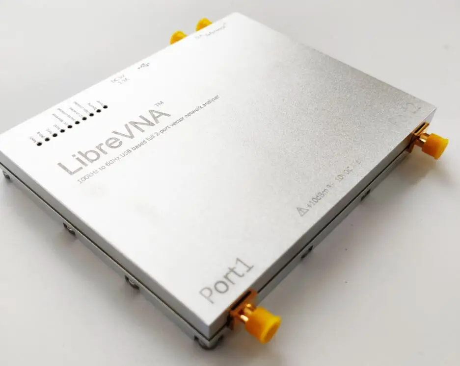 Original LibreVNA VNA 100kHz - 6GHz USB Based full 2-port 2CH Vector Network analyzer + CNC Metal case