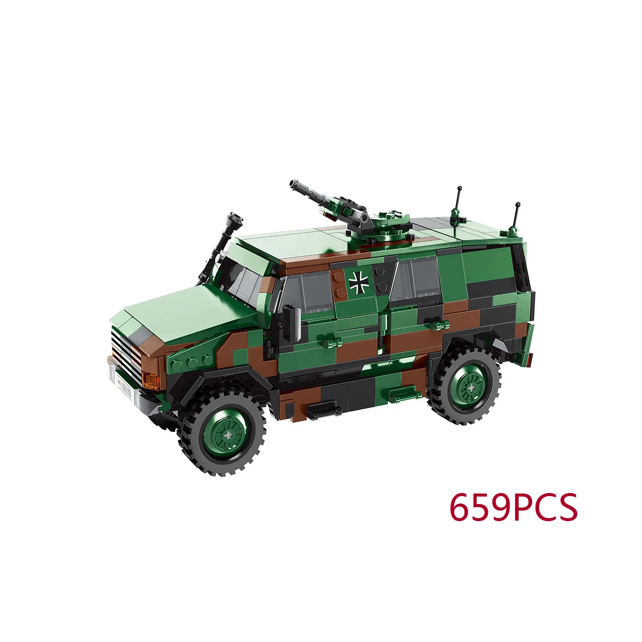 

Современные Военные немецкие строительные блоки allschut- транспорт-Fahrzeug Dingo, модель Atf Dingo времен Второй мировой войны, сборные кирпичи, игрушки