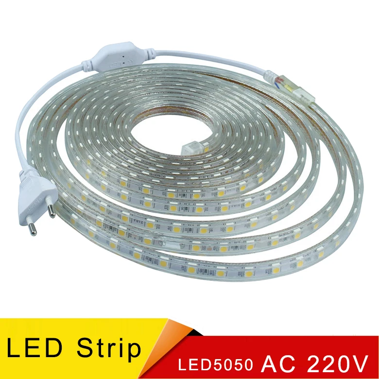 

Iluminacion led streifen licht smd 5050 aluminiumprofil ip68 weihnachtsbeleuchtung wasserdichte Netzstecker flexible neon frei