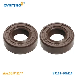 93101-10M14 Yamaha 선외기 부품용 오일 씰 2T 4HP 5HP Parsun F4- 03000027   히데아 파워텍 10.8x21x7mm