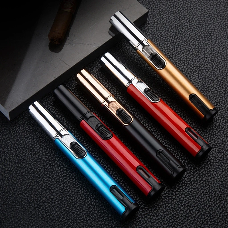 

Windproof Gas Lighter High Firepower Butane Jet Torch Turbo Metal Cigarette Kitchen Cooking Pastry Jewelry Welding Lighters